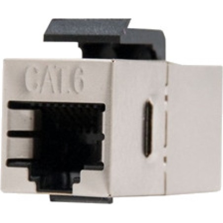 shielded rj45 coupler with two female sockets cat6 stp