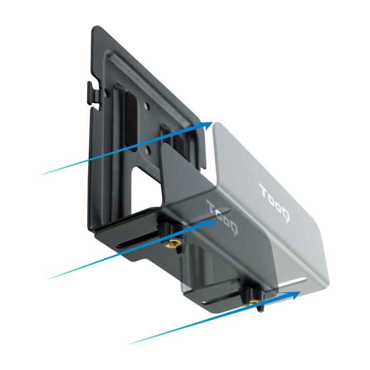 TOOQ Support mural réglable pour routeur, mini PC et lecteur