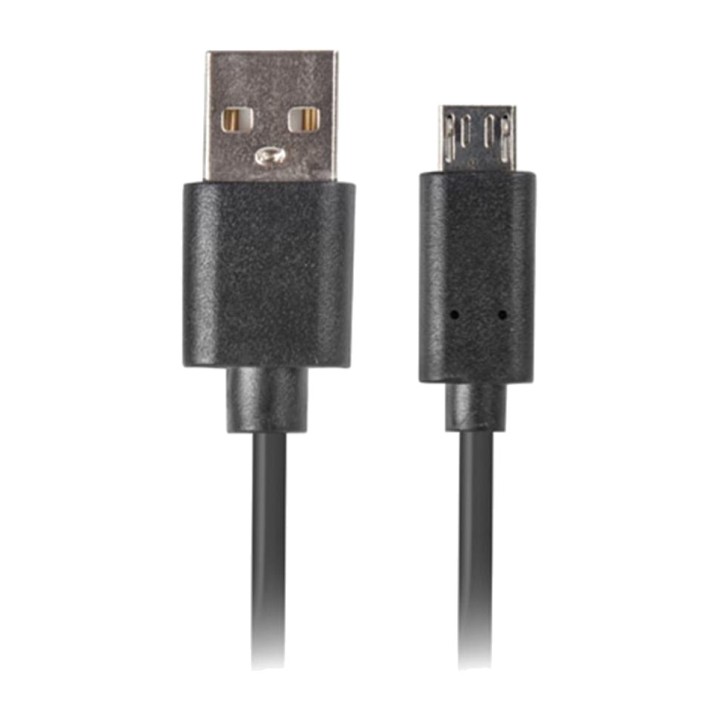 LANBERG Cable USB-A a micro USB 2.0 para carga y datos 3 M CA-USBM-20CU-0030-BK MGS0000025287