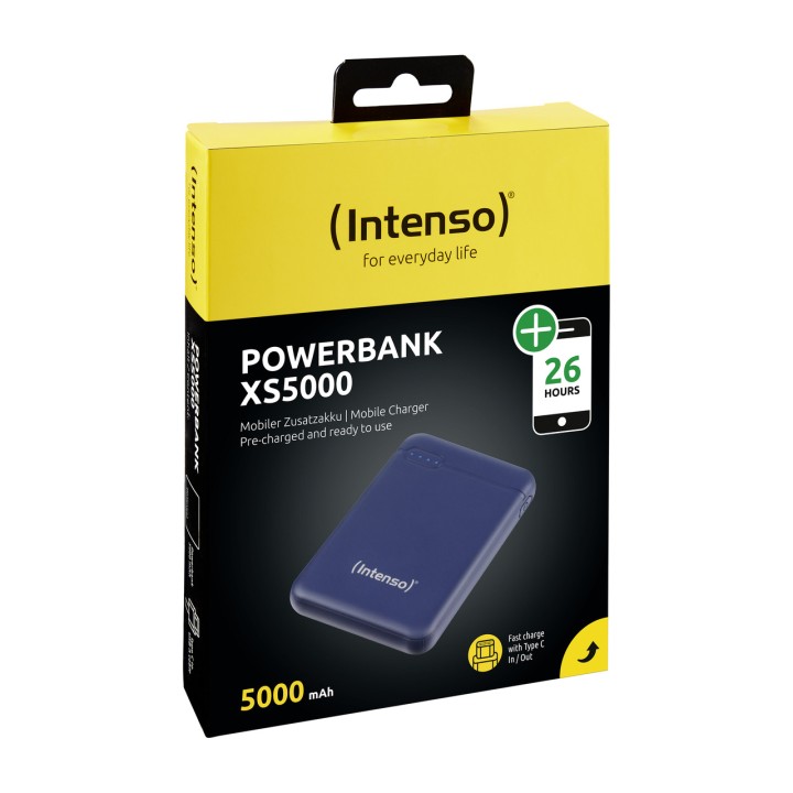 INTENSO Kompakt ekstern batteri til mobiltelefon XS5000