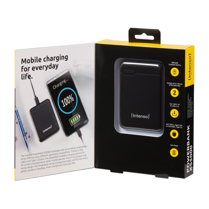 INTENSO Batería externa compacta para móvil XS5000 5000MAH