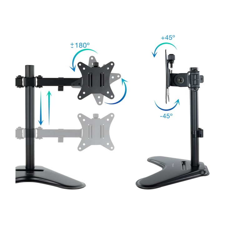 TOOQ Supporto da scrivania per due monitor DB1702TN 17-32"