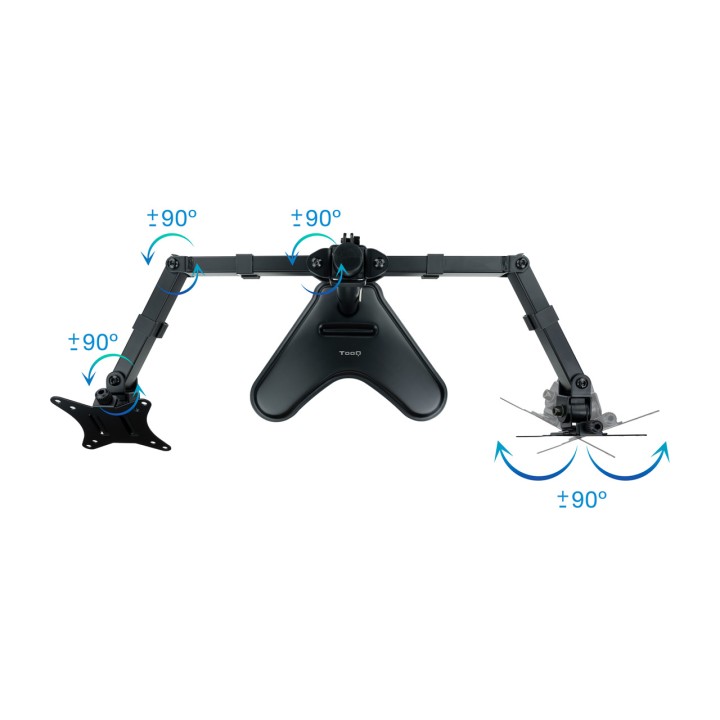 TOOQ Soporte de mesa para dos monitores DB1702TN 17-32" 9KG