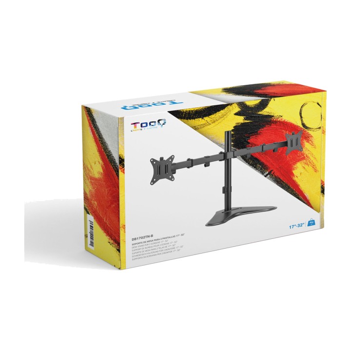 TOOQ Support de bureau pour deux moniteurs DB1702TN 17-32"