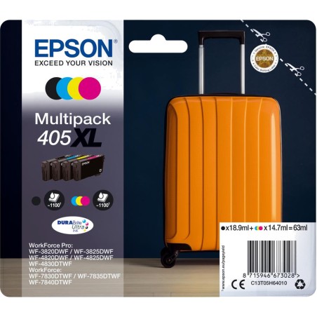 pack mit tintenpatronen mit hoher kapazität 405xl-durabrite ultra c13t05h64010 4 uds