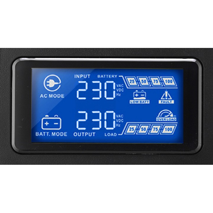 NILOX Line-interaktive USV mit Sinuswelle und LCD-Display