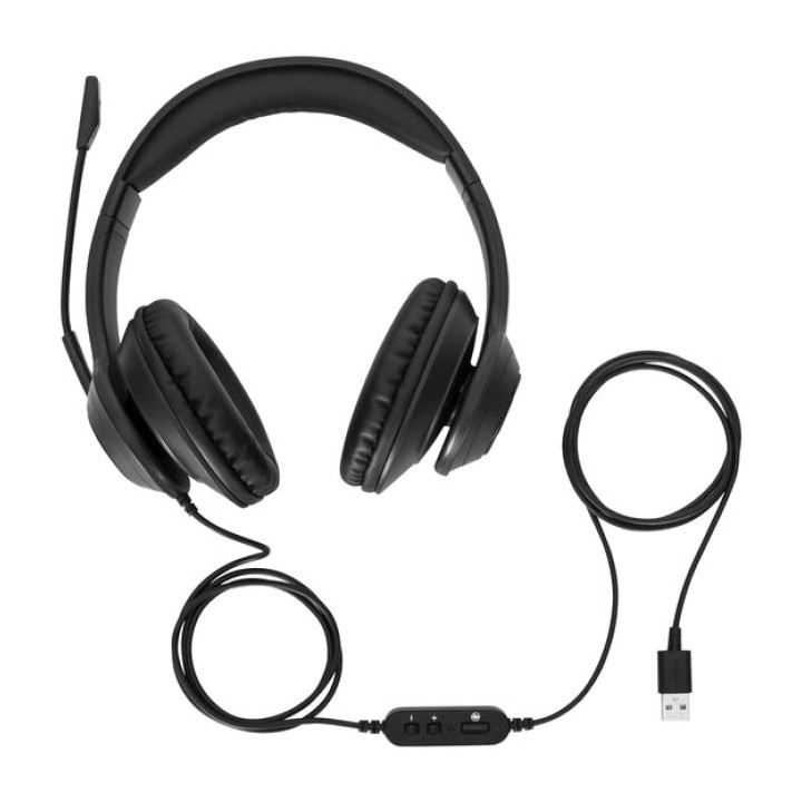 TARGUS Auriculares estéreo con micrófono y cable USB para PC