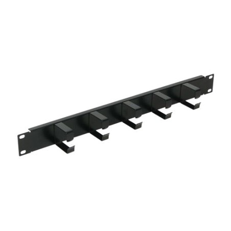 kabelmanagementpanel mit 5 metallringen für rackschrank 19" 1u pa-3301