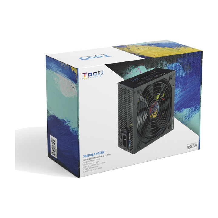 TOOQ Fuente de alimentación ATX con PFC activo TQAPOLO-650SP 650W DSP0000009542