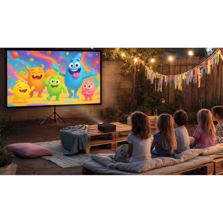 OPTOMA Proyector láser 4K UHD compacto para cine en casa