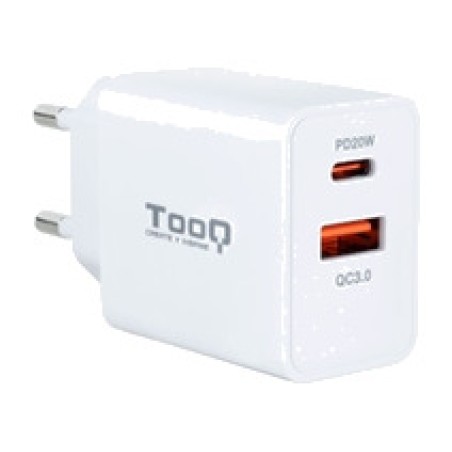 γρήγορος επιτοίχιος φορτιστής με θύρες usb c και a tqwc-2sc04wt 20w