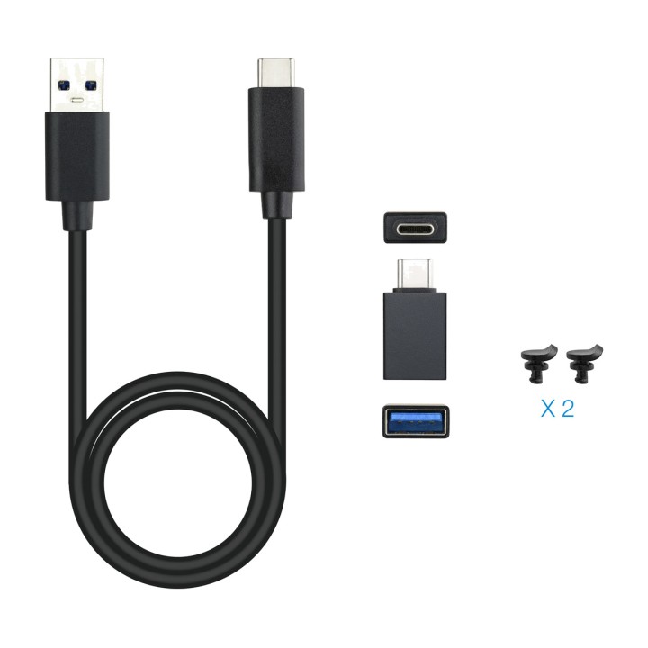 TOOQ Aluminium USB-C external enclosure for SSD TQE-2280B