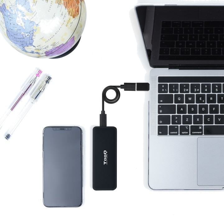 TOOQ Hliníkový externí box USB-C pro SSD TQE-2280B M.2-NVME