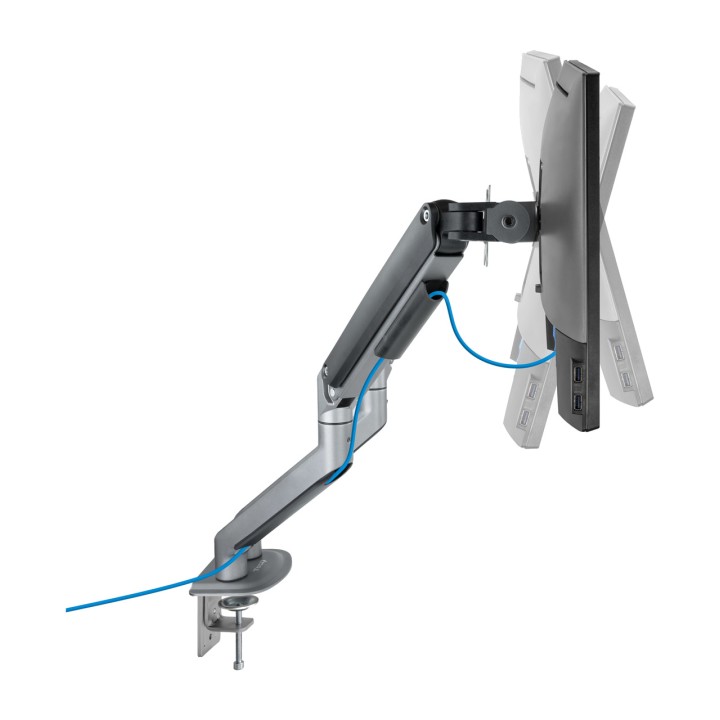 TOOQ Supporto doppio per monitor con bracci a molla e