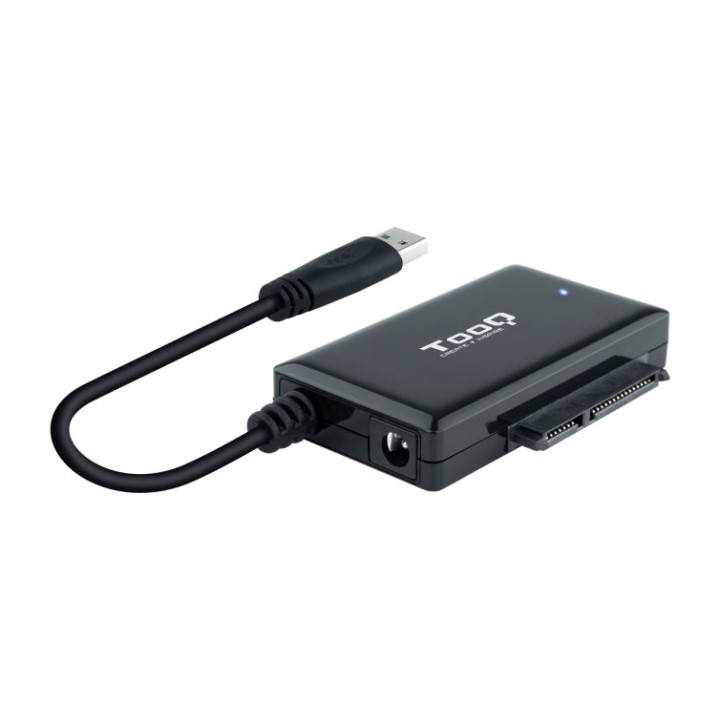 TOOQ USB 3.0 - SATA-sovitin kiintolevyille, jossa virtalähde