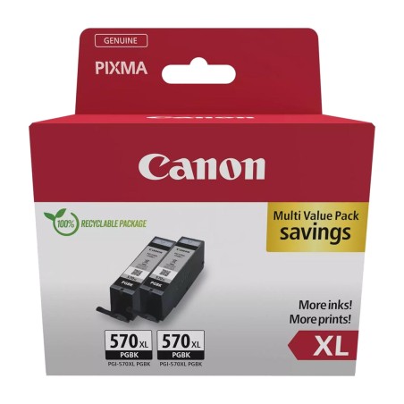 pack de cartouches d’encre pgi-570xl pgbk 2 uds 0318c010