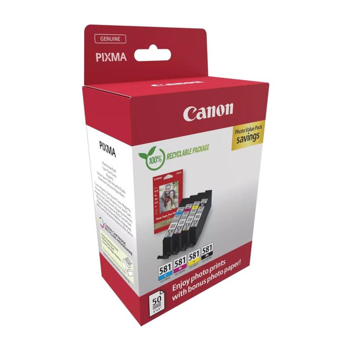 CANON Pack de cartouches d’encre avec papier photo CLI-581
