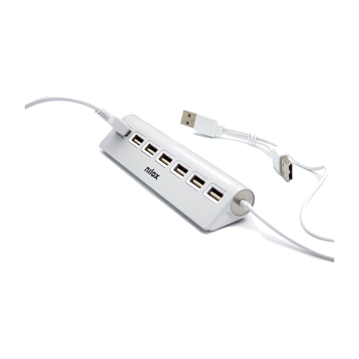 NILOX Desktop USB hub with 7 ports NXHU7ALU2 2.0