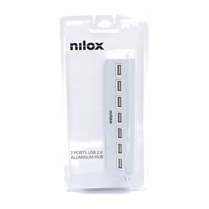 NILOX Hub USB de bureau à 7 ports NXHU7ALU2 2.0