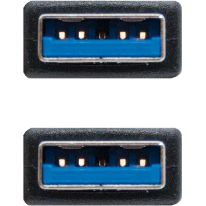 NANOCABLE USB-A-kabel med hankontakter 3.0 5GBPS 1 M