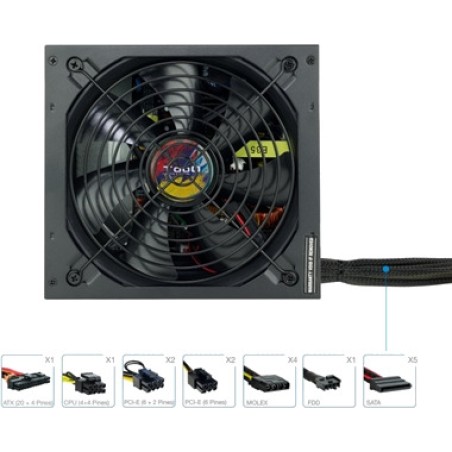 alimentation atx avec pfc actif tqapolo-750sp 750w