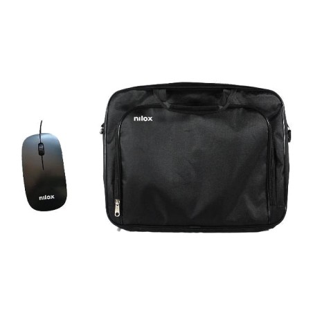 laptop briefcase with usb optical mouse essential-2 nxmos4156bk 15,6"