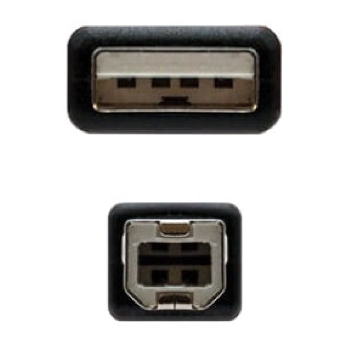 NANOCABLE USB-kabel til printer 2.0-A-B 1 M DSP0000005918