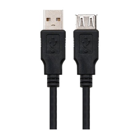 cabo alongador usb-a macho para fêmea 2.0 1,8 m