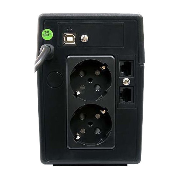 PHASAK UPS interattivo con regolatore AVR e 2 prese Schuko