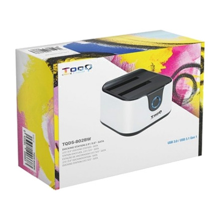 TOOQ Docking station doppia per hard disk SATA con