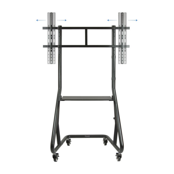 TOOQ Floor stand with wheels and TV shelf FS20200M 60-105"
