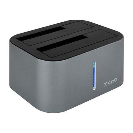 alumiininen kaksoisliitäntäjalusta sata-levyille kloonauksella ilman tietokonetta tqds-805g 2,5-3,5" usb-3.1 gen1 8tb
