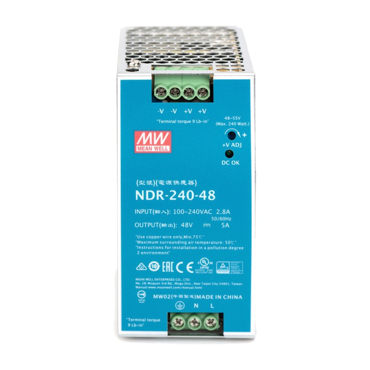 DIGITUS Alimentatore industriale per guida DIN 48V 240W
