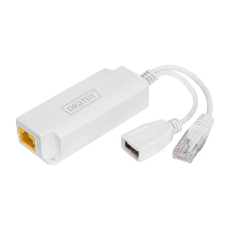 divisor poe con salida usb-a para interior 5v 802.3af/at dn-95208