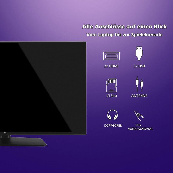 JVC 40-Zoll-LED-Fernseher mit Triple-Tuner LT-40VF4455