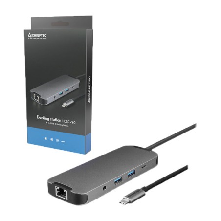 9-in-1-usb-c-dockingstation für laptop dsc-901 80w 4k