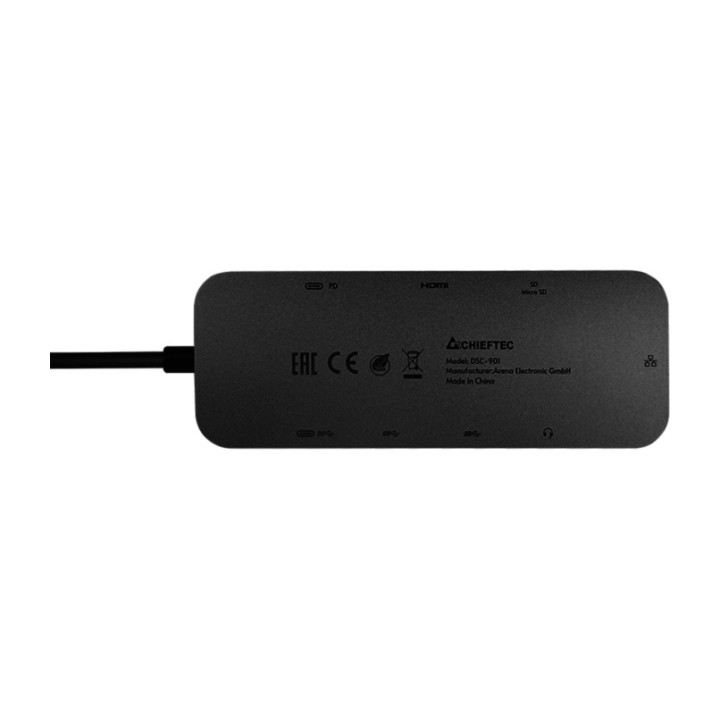 CHIEFTEC Estación de acoplamiento USB-C 9 en 1 para portátil
