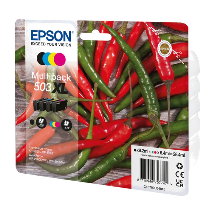 EPSON Multipack mit XL-Tintenpatronen 503XL 4 UDS