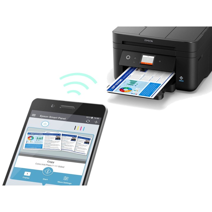 EPSON Imprimante multifonction à jet d’encre avec fax, Wi-Fi