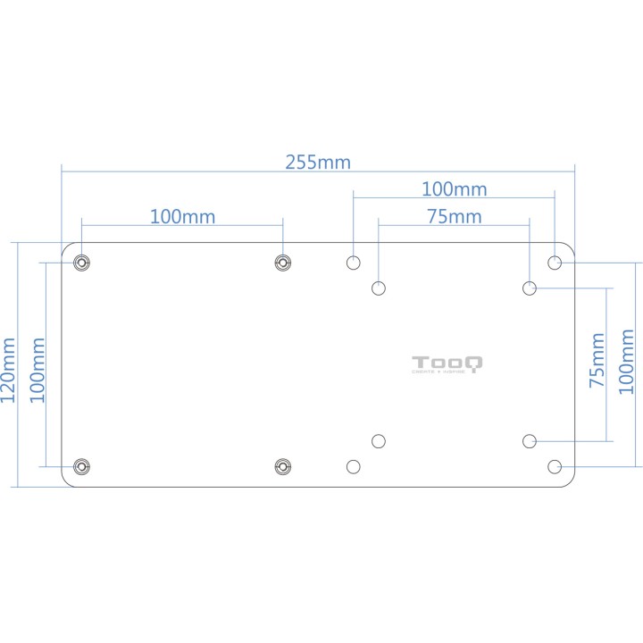 TOOQ Supporto VESA per mini PC TCCH0007 75X75 100X100