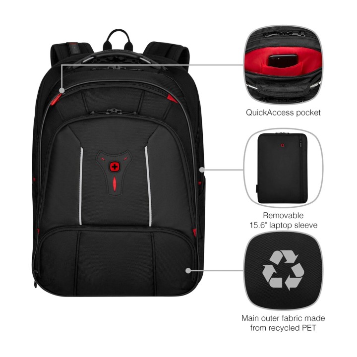WENGER Business laptop backpack with chest strap