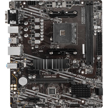 placa base micro atx para amd ryzen 5000 a520m pro ddr4 am4