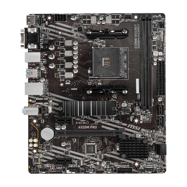 MSI Placa base micro ATX para AMD Ryzen 5000 A520M PRO DDR4