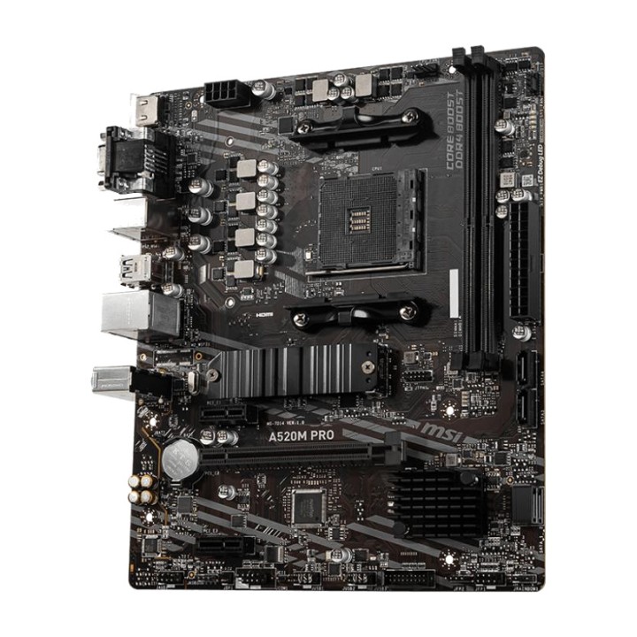 MSI Placa base micro ATX para AMD Ryzen 5000 A520M PRO DDR4