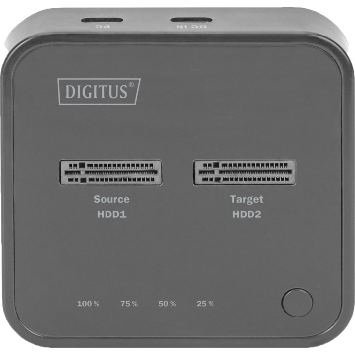 DIGITUS Estación de acoplamiento doble USB-C para SSD M.2