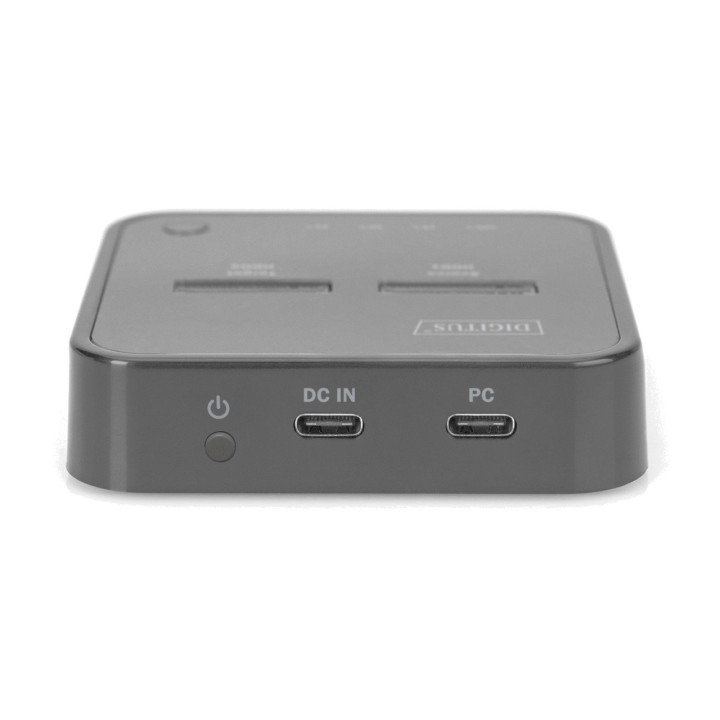 DIGITUS Dual USB-C docking station for M.2 NVMe SSDs with