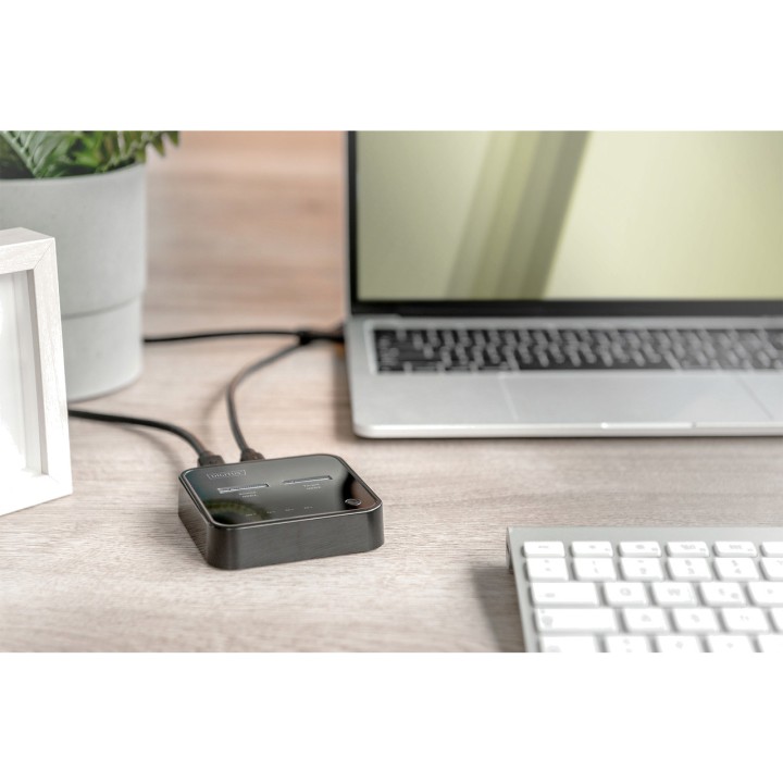 DIGITUS Dual USB-C docking station for M.2 NVMe SSDs with