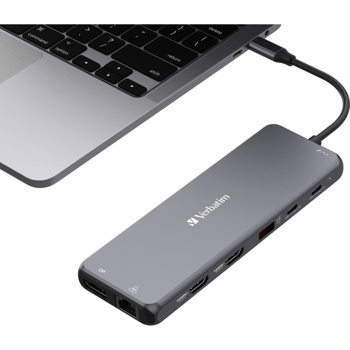 VERBATIM USB-C docking station for triple display with