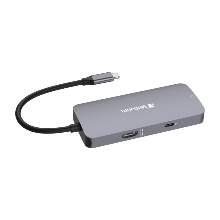 VERBATIM USB-C-Multiport-Hub mit Netzwerkanschluss und HDMI