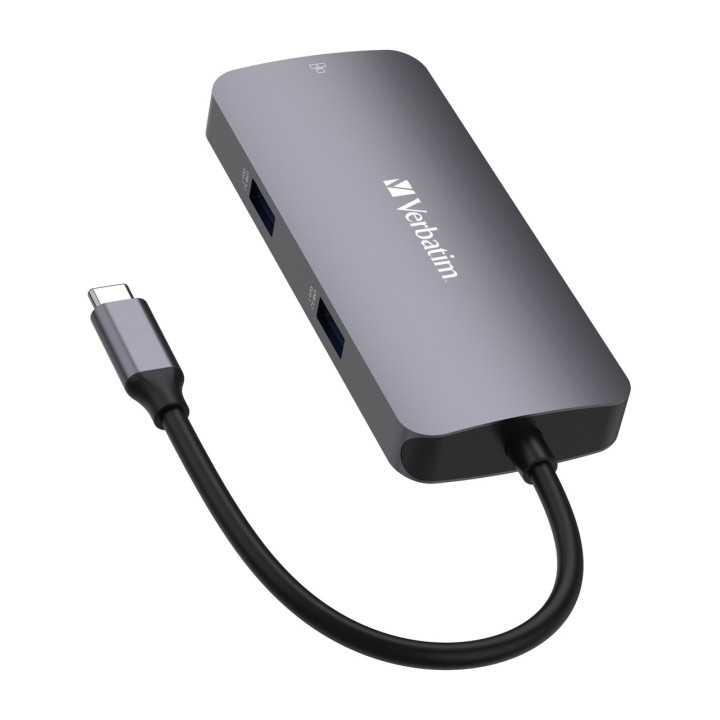 VERBATIM Hub multipuerto USB-C con puerto de red y HDMI